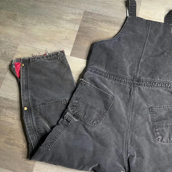 SOLD Carhartt VTG Double Front Duck Insulated Bib 40X32 - Picture 5 of 7